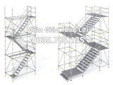 Kích thước, ưu điểm và ứng dụng của thang giàn giáo trong thi công xây dựng