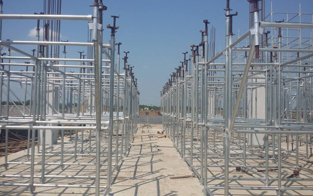 dàn giáo nêm thép kẽm lắp đặt chông trình nhà xưởng